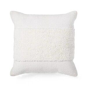 Threshold Middle Tufted Accent Natural Light Beige 18" x 18" Accent Throw Pillow
